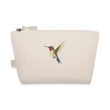 Rubinkehl-Kolibri – Natur trifft Eleganz - Bio-Täschchen - Natur - Vorne