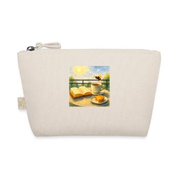 Reading and having coffee on the balcony - Organic Pouch - nature - Front