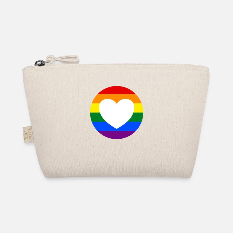 LGBTQ-Regenbogenherz Bio-Täschchen
