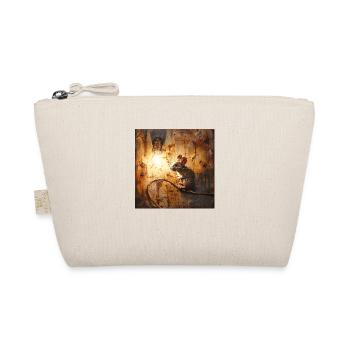 Graffiti Mouse Lamp Rust Metal Urban Street Art - Organic Pouch - nature - Front
