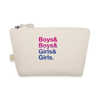 Boys & Girls: Bisexual Swiftie Pride - Organic Pouch - nature - Front