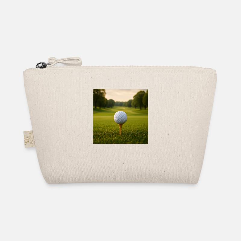 Sport - Golf, Golfball auf dem Abschlag Bio-Täschchen