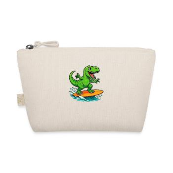 surfing t rex - Organic Pouch - nature - Front