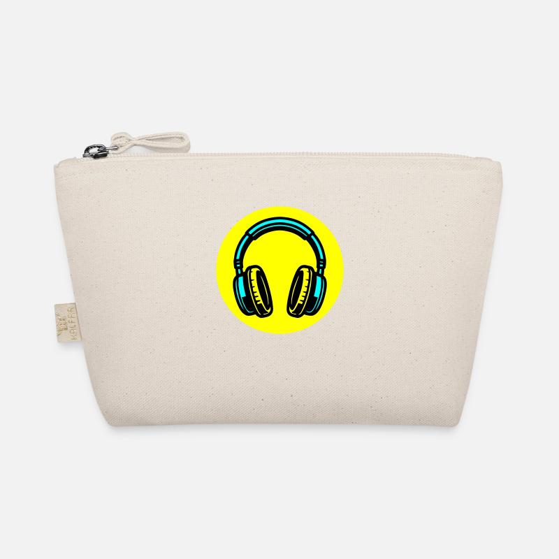 Kopfhörer Symbol Musik - Bio-Täschchen - Natur