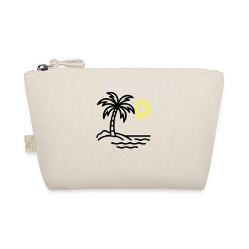 Palm Tree Beach Summer - Organic Pouch - nature - Front