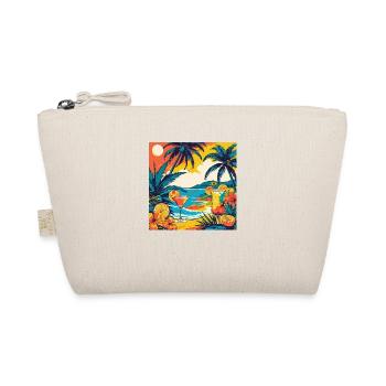 Summer Vibes Only | Tropical Beach T-Shirt - Trousse biologique - nature - Devant