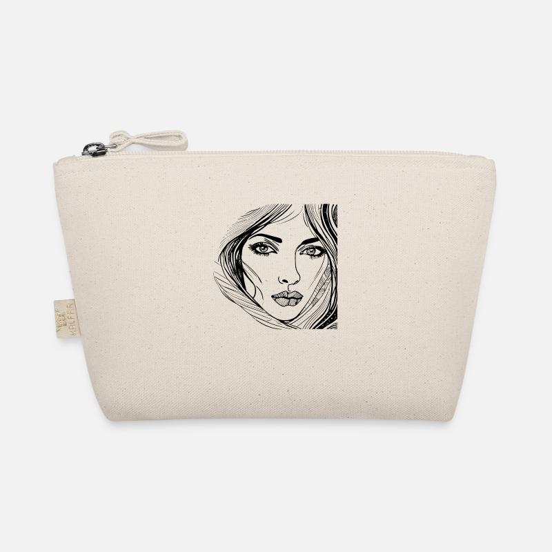 Sensual Woman's Head Organic Pouch