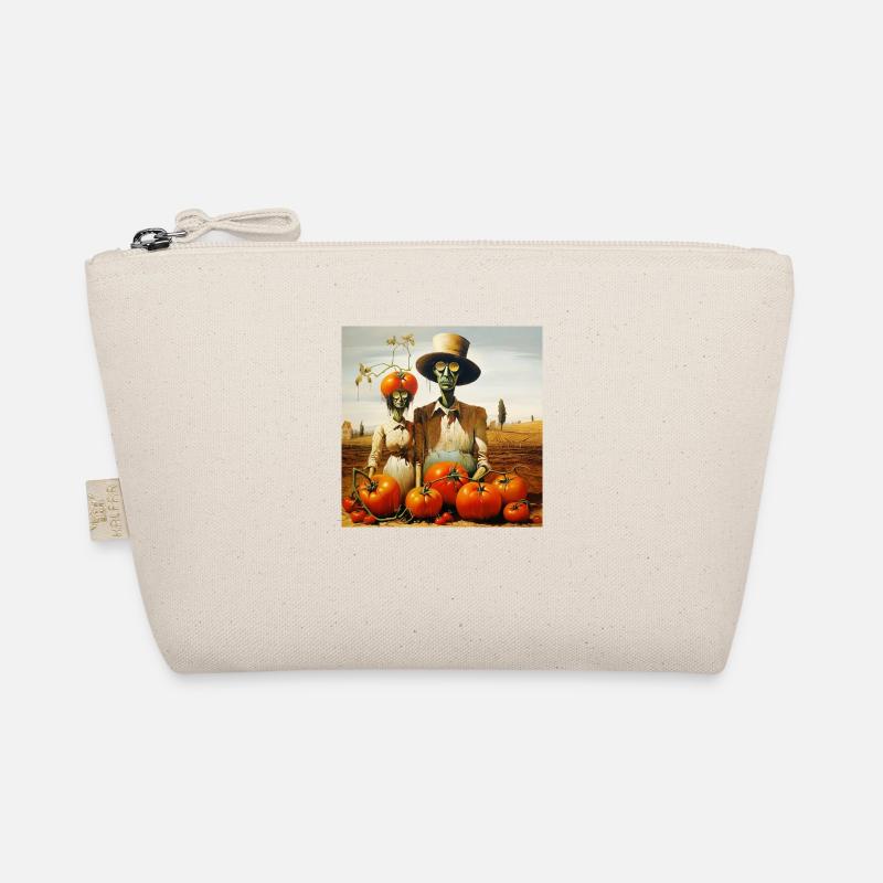 Tomato Farmer Man WomanTomato Landscape Surreal Organic Pouch