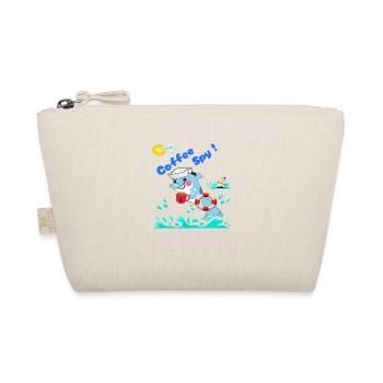 Coffee Spy Secret Sticker With Сyber- Marine Vibe - Organic Pouch - nature - Front