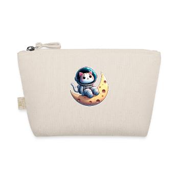 Cute astronaut cat on the moon - Organic Pouch - nature - Front