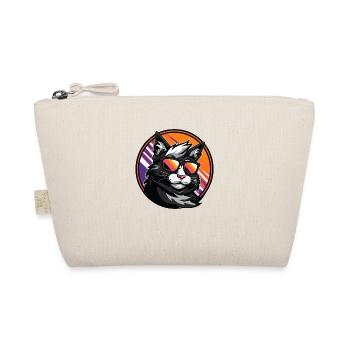 Cat Comic Cool - Organic Pouch - nature - Front