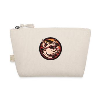 Pig Comic Cool - Organic Pouch - nature - Front
