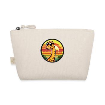 Dinosaur brontosaurus comic - Organic Pouch - nature - Front