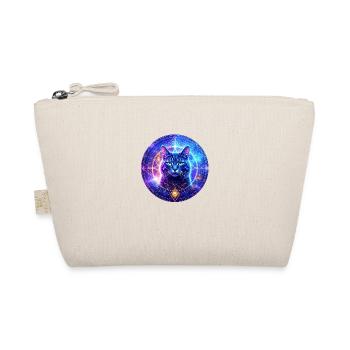 "Mystical Cat in the Cosmic Energy Field" - Organic Pouch - nature - Front