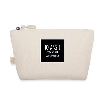 10 Jahre und es fängt gerade erst an - Bio-Täschchen - Natur - Vorne