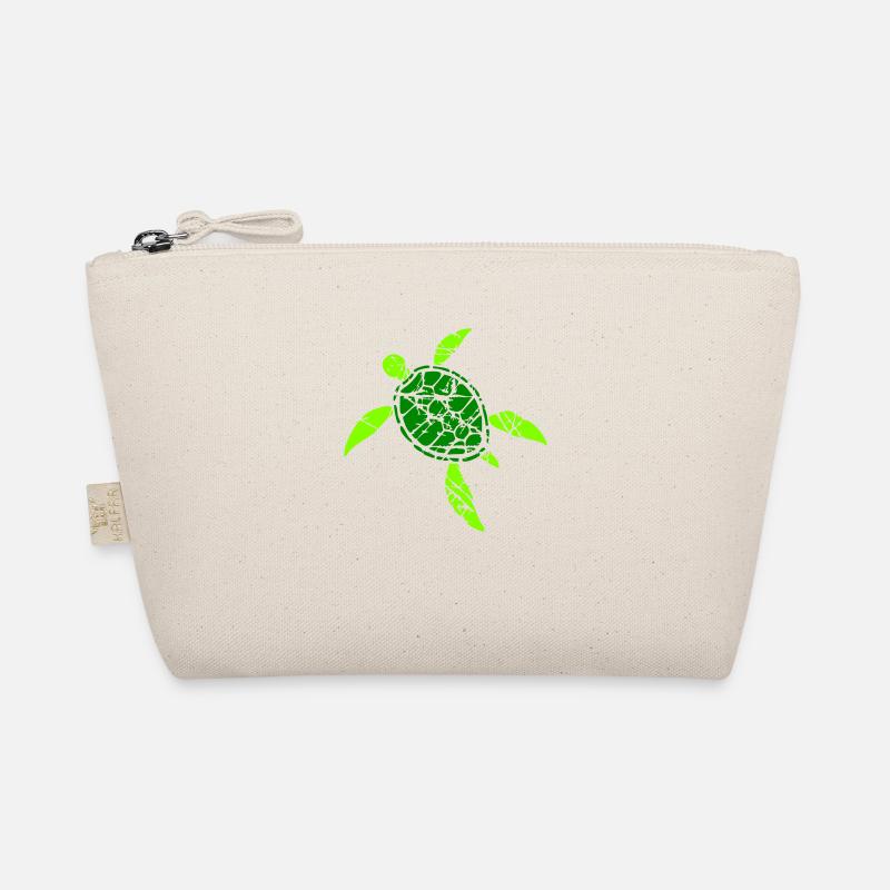 Turtle Pattern Cracks Scratches Vintage Retro Organic Pouch