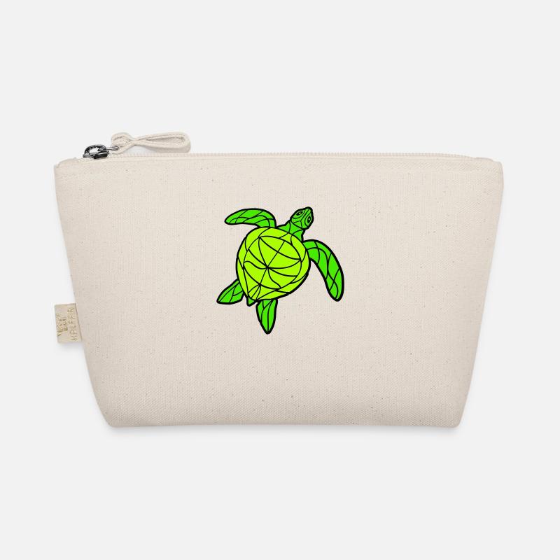 Water turtle lines strokes pattern nice cool Organic Pouch