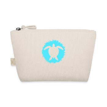 Water turtle flower pretty silhouette pattern - Organic Pouch - nature - Front