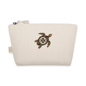 Mandala Turtle – Spirit of the Deep - Organic Pouch - nature - Front