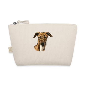 Galgo Espanol - Portrait - Mari - Organic Pouch - nature - Front