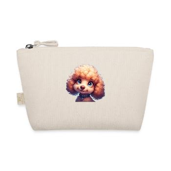Jouet caniche visage heureux — Mignon dessin animé chien sourire - Trousse biologique - nature - Devant