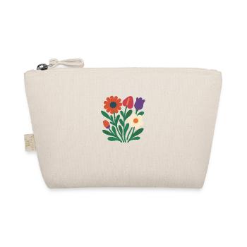 Exotic Bloom 2025 – Mix floral flat design  - Organic Pouch - nature - Front