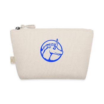 Einhorn Pink Süß Hübsch Freundlich Cartoon Pferd - Bio-Täschchen - Natur - Vorne