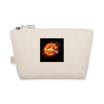 Fiery comet print on T-shirt - Organic Pouch - nature - Front