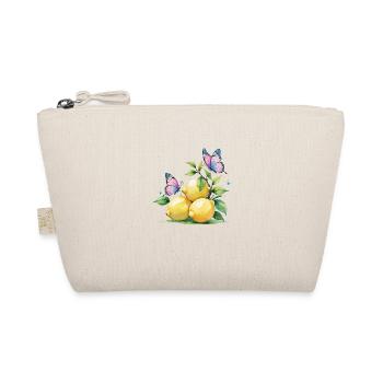 Zitronen & Schmetterlinge – Frisch Bunt & Fröhlich - Bio-Täschchen - Natur - Vorne