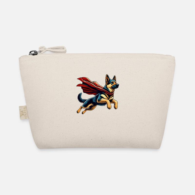 Super Hund Deutscher Schäferhund Cape Geschenk Bio-Täschchen