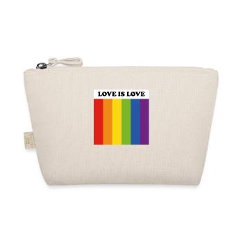 LOVE IS LOVE LGBT flag - Organic Pouch - nature - Front