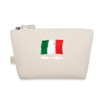 Italie pizza supérieur à Paella Espagne Humour - Trousse biologique - nature - Devant