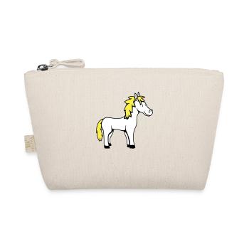 Pferd Süß Pony Fohlen Pferdemädchen Niedlich Comic - Bio-Täschchen - Natur - Vorne