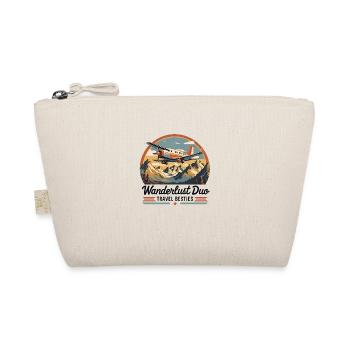 Avion rétro – Wanderlust Duo Travel besrties - Trousse biologique - nature - Devant