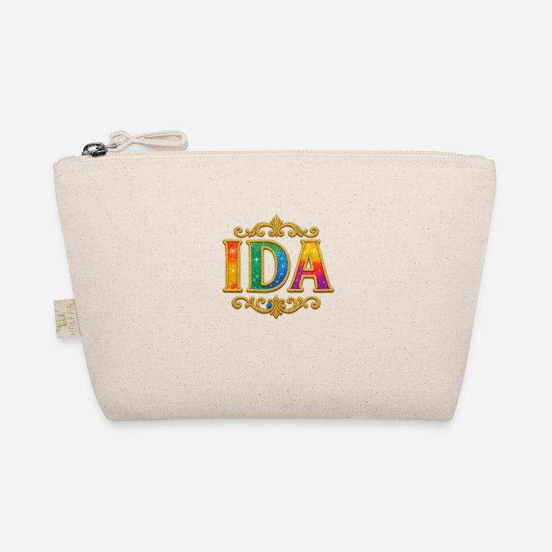 IDA Glitter Gold Sequins Organic Pouch