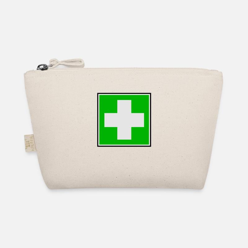 Erste-Hilfe-Kreuz - Bio-Täschchen - Natur