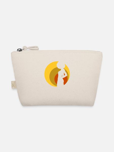 retro_afro_girl_01 - Organic Pouch - nature - Front