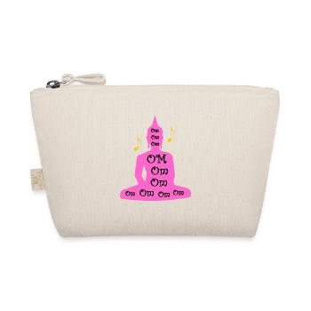 Om mantra meditation pink - Organic Pouch - nature - Front