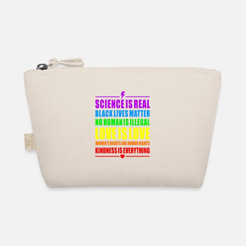 PRIDE RAINBOW LOVE SCIENCE BLACK WOMANS RIGHTS HUM Bio-Täschchen