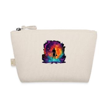 Basketball player in art design for sports fans - Organic Pouch - nature - Front