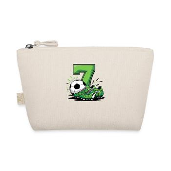 Fussball 7 Jahre - Bio-Täschchen - Natur - Vorne