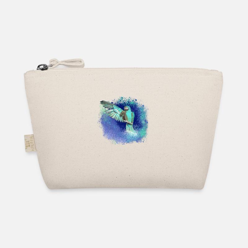 sittich ara,,bird,graffiti,mint,blue,brush,spray Organic Pouch