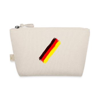 Deutschland Flagge Deutsche Fahne Germany Deutsch - Bio-Täschchen - Natur - Vorne