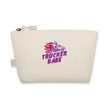 Trucker babe LKW-fahrer Geschenk - Bio-Täschchen - Natur - Vorne