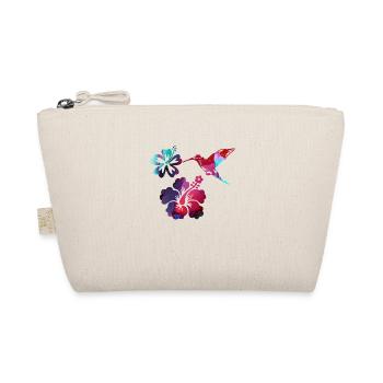 kolibri,aquarell ,blumen, hibiskus,floral,vogel - Bio-Täschchen - Natur - Vorne