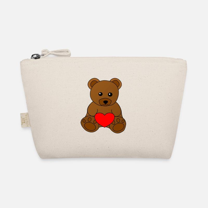 Teddy Valentine's Day Organic Pouch