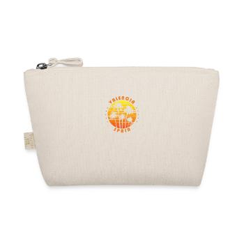 Retro Valencia Spanien Souvenir Vintage Palme - Bio-Täschchen - Natur - Vorne