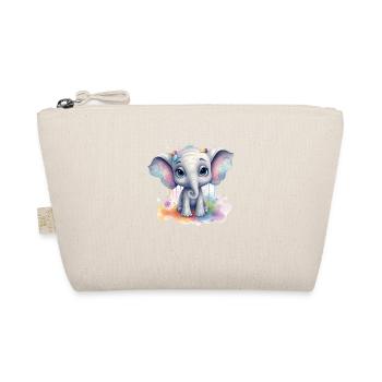 Cute Baby Elephant Gift Kids Kids Fashion - Organic Pouch - nature - Front