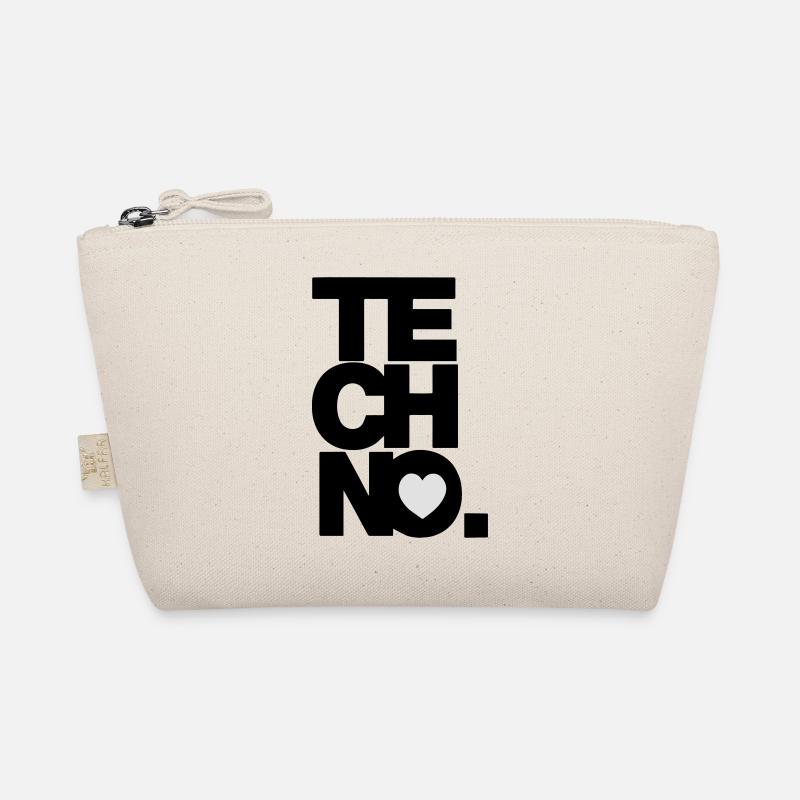 I love TECHNO Bio-Täschchen