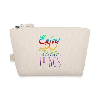 Enjoy The Little Things - Bio-Täschchen - Natur - Vorne